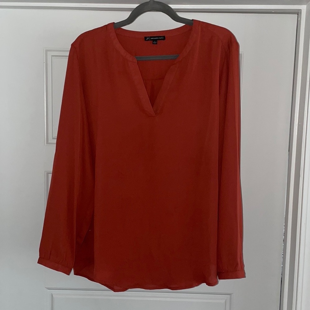 Orange blouse